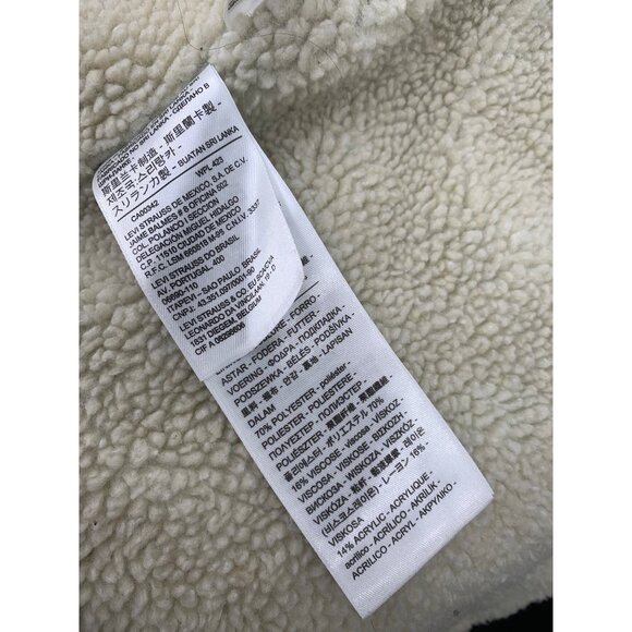Levi's Blue Jean Jacket with White Sherpa Lining - Picture 9 of 12
